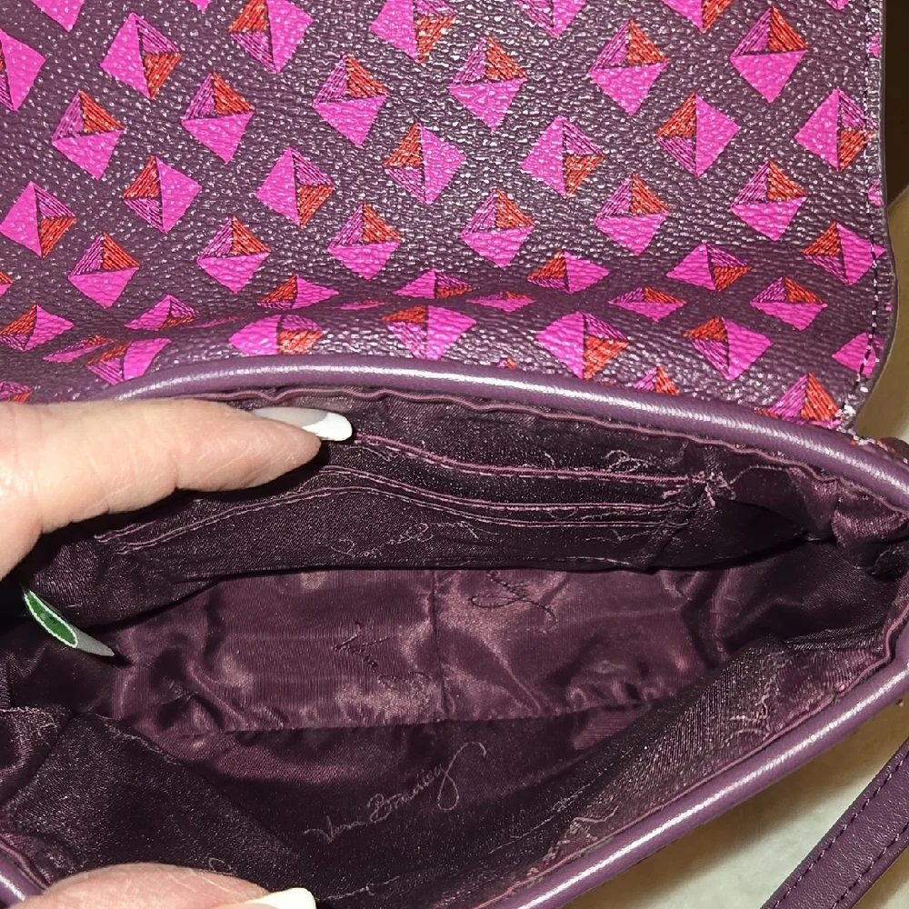 Vera Bradley Purple and Pink Crossbody Bag - Picture 10 of 12